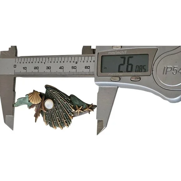 Silver Forest Seashells, MOP, Starfish Brooch Pin L577 - Picture 7 of 8